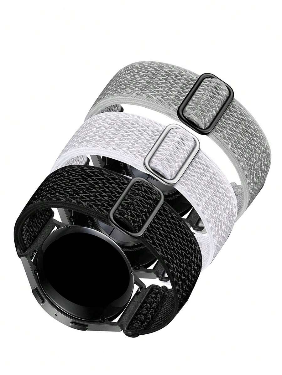 3 chiếc dây đeo đồng hồ rắn phổ thông - Nhiều màu - Xem 1