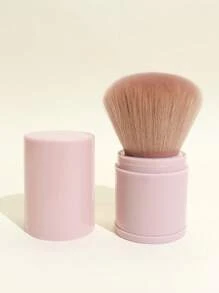 1pc Retractable Powder Brush - Pink - View 1