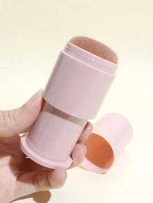 1pc Retractable Powder Brush - Pink - View 3