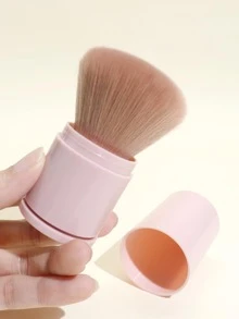 1pc Retractable Powder Brush - Pink - View 5