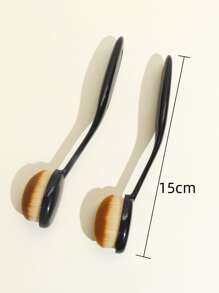 2pcs Foundation Brush,Brush Set,Makeup Brush Kit,Make Up Brush Set,Make Up Set Complete,Makeup Brush Set,Complete Makeup Kit,Brush Kit,Brushes Makeup Set,Makeup Gift Set,Set - Black - View 7