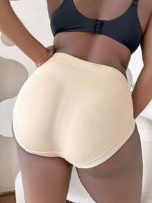 Panty elástico medio liso - Albaricoque - Ver 3