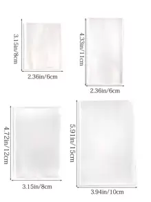 100 个透明平开顶糖果袋饼干包装袋婚礼派对糖果棒棒糖 OPP 塑料袋小礼品袋学校用品食品袋食品盒适用于糖果巧克力饼干等。