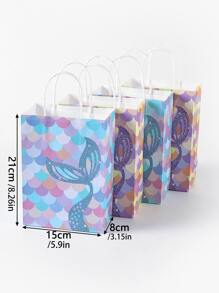 4pcs Fish Scale Pattern Random Gift Bag - Multicolor - View 3