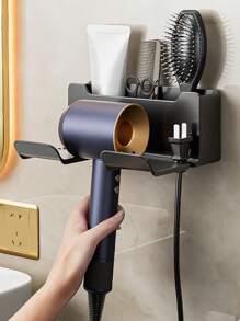 1 pieza Soporte para secador multifuncional - Negro - Ver 3