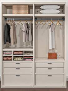 1入組不銹鋼衣櫃壁櫥竿