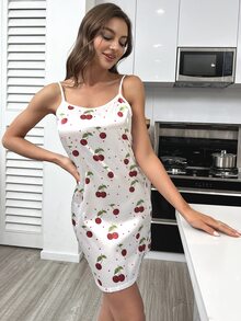 Váy ngủ & áo ngủ Nữ Rau quả Dễ thương - trắng - Xem 6