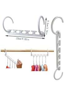 1入組多功能衣架收納架 - 白色 - 查看 6