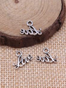 40pcs 13x10mm Heart Shape Pendant, For Jewelry Making - Ancient Silver - View 2