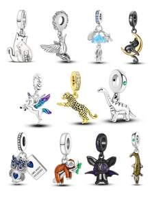 Mặt dây chuyền tự làm khủng long - Đỏ - Xem 1