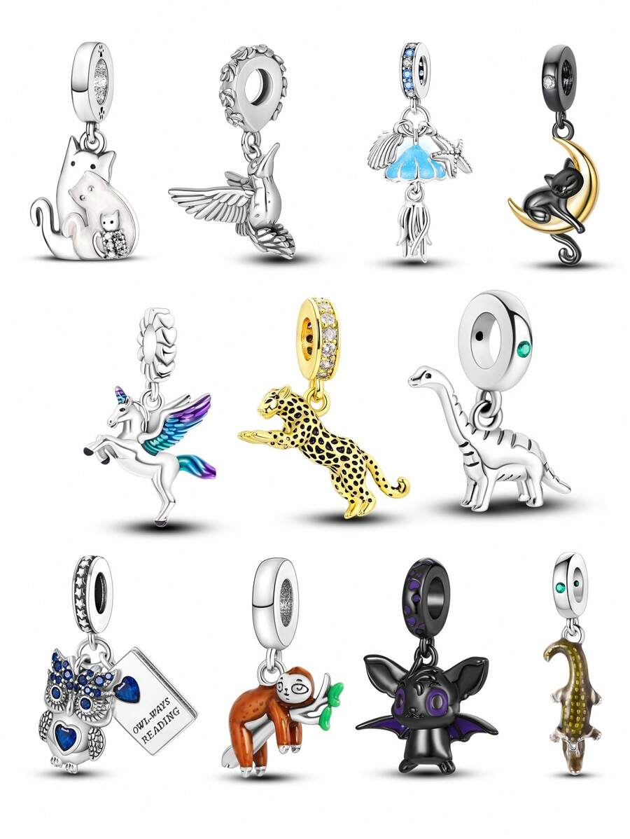 Mặt dây chuyền tự làm khủng long - Đỏ - Xem 1