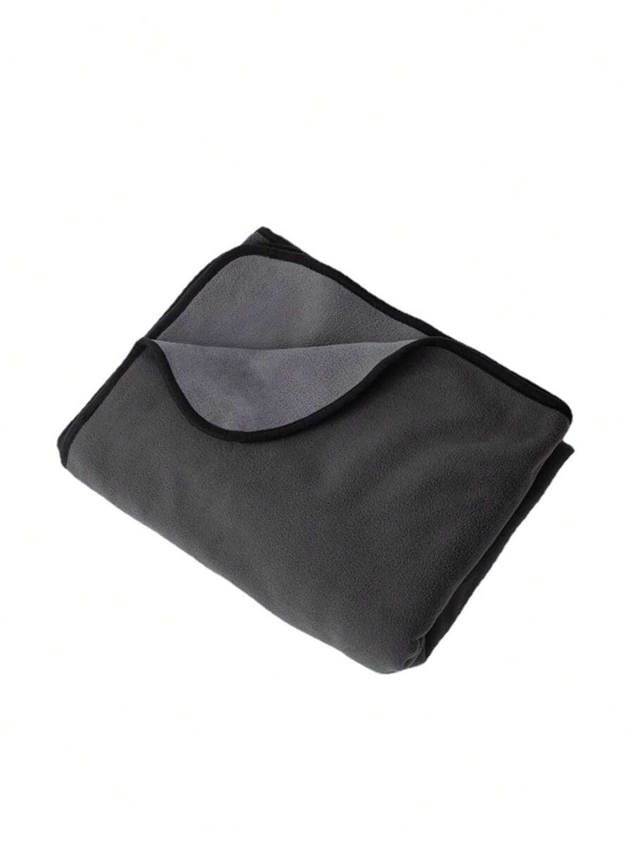 1pc Contrast Binding Pet Blanket For Dog And Cat For Cold Season - Blue - View 1