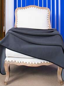 1pc Contrast Binding Pet Blanket For Dog And Cat For Cold Season - Blue - View 2