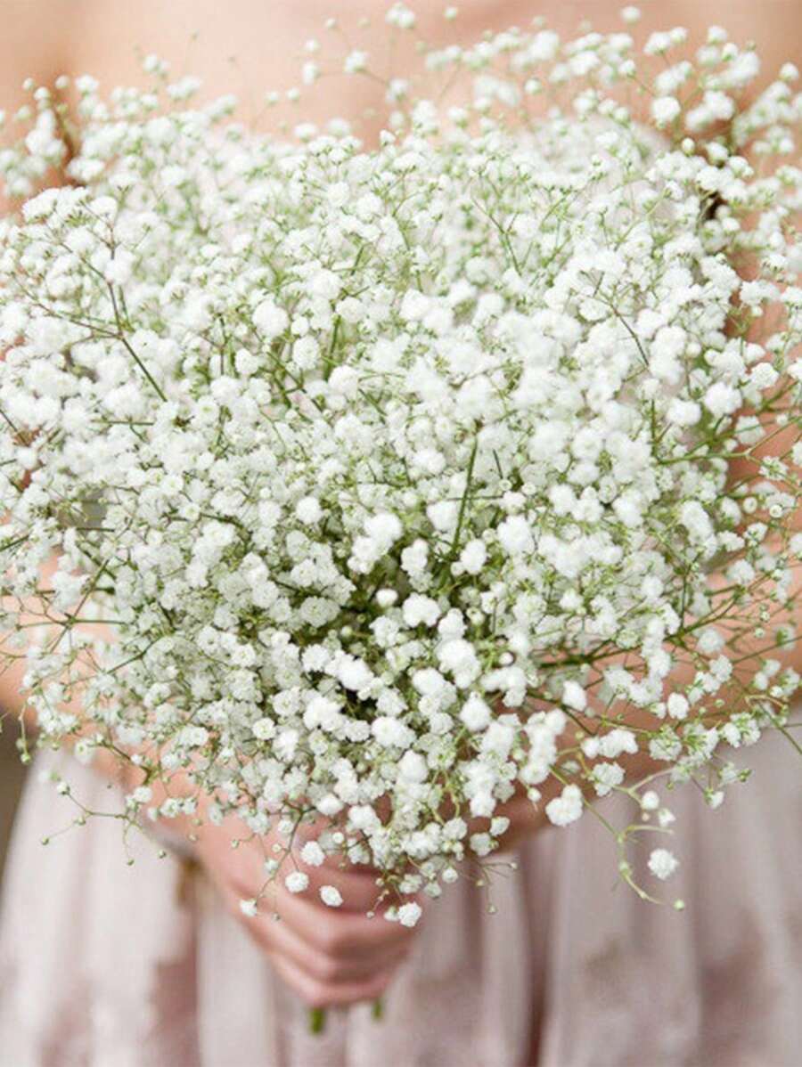 1入組塑料白色人造花浪漫人造花適合家庭派對 - 白色 - 查看 1