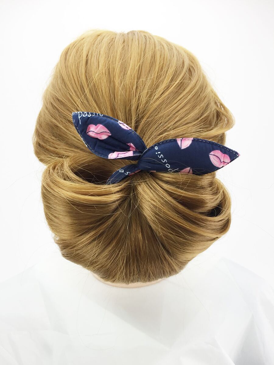 1pc Mouth Print Hair Band - Multicolor - View 1