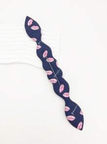 1pc Mouth Print Hair Band - Multicolor - View 2