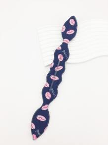1pc Mouth Print Hair Band - Multicolor - View 3