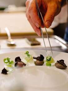 1pc Stainless Steel Food Tweezer - Silver - View 1