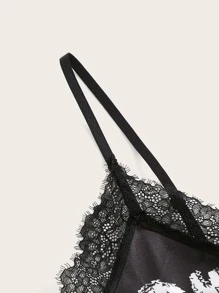 Distorted Dystopia Đầm Tương phản ren Con số Lá thư Giải trí - Nhiều màu - Xem 3