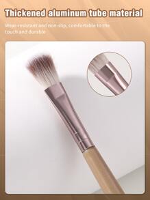 1pc Double-ended Eyeshadow Brush - Multicolor - View 3