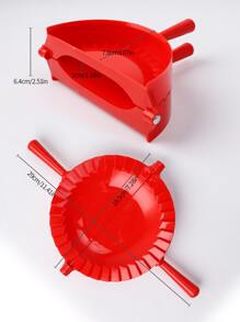 1pc Large Red Plastic Dumpling Mold, Pastry Pressure Mold, Suitable For Baking Tools