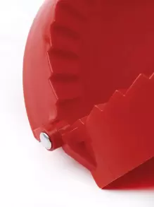 1pc Large Red Plastic Dumpling Mold, Pastry Pressure Mold, Suitable For Baking Tools