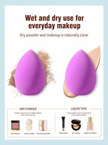 4pcs Makeup Sponge Set - Multicolor - View 4