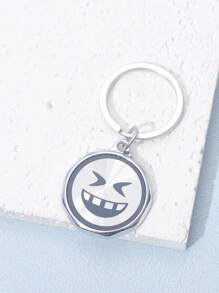 1 Phụ Nữ Biểu Hiện Chi Tiết Hình Học Quyến Rũ Thời Trang Móc Khóa Trang Trí Chìa Khóa - Bạc - Xem 1