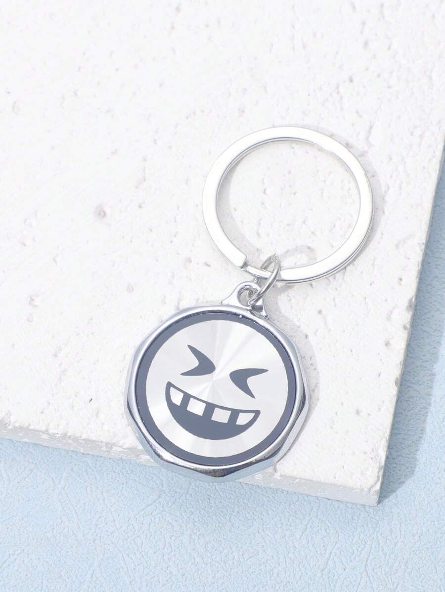 1 Phụ Nữ Biểu Hiện Chi Tiết Hình Học Quyến Rũ Thời Trang Móc Khóa Trang Trí Chìa Khóa - Bạc - Xem 1