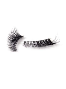 5pairs 10 MM Cat Eye False Eyelashes - Black - View 4