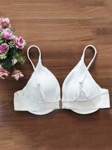 Top de bikini con aros de talla grande, para el verano