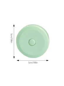 1 pieza Cinta métrica redonda de unicolor, cinta métrica suave y portátil simple para medir tela, regla, reglas - verde menta - Ver 5