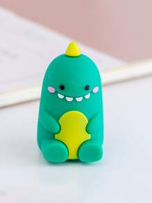 1入組恐龍形狀迷你卷筆刀創意便攜式基礎卷筆刀適合學生辦公室 - 橄欖綠 - 查看 4