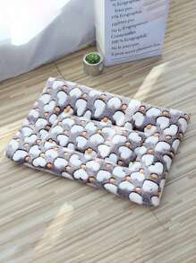 1入組愛心圖案雙面寵物床墊，帶溫暖毛絨，適合中小型狗和貓，四季皆宜 - 彩色 - 查看 12