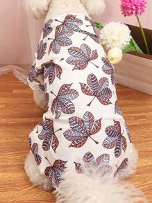 轻盈的涤纶魔术贴夏威夷风情猫狗衬衫，适合小型猫狗在家或户外四季穿着（本产品尺码偏小，建议购买大 1-2 个尺码）。 - 彩色 - 查看 4