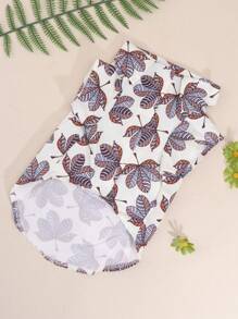 轻盈的涤纶魔术贴夏威夷风情猫狗衬衫，适合小型猫狗在家或户外四季穿着（本产品尺码偏小，建议购买大 1-2 个尺码）。 - 彩色 - 查看 5