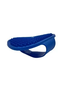 1pc Solid Color Pet Bath Brush For Dog And Cat For Shower - Blue - View 3
