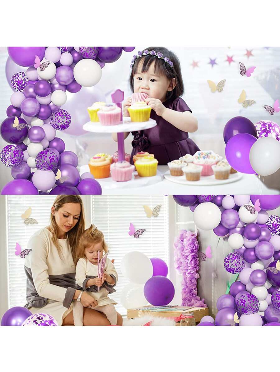 40pcs 12inch Purple Latex Balloons Birthday Party Decorations, Wedding