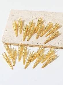 20个金色发辫发圈，节日装扮发饰，女士发夹，发卡，发卡 - 金色 - 查看 2