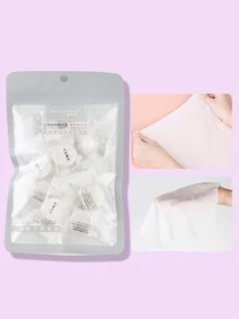 NEFOUME 20pcs Portable Disposable Face Towels, 22*22cm, Reusable Dry Or Wet Wipes, Suitable For Baby Or Dogs, Camping, Travel, Hiking, Household Cleaning Or Beauty Care - White - View 1