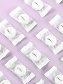 NEFOUME 20pcs Portable Disposable Face Towels, 22*22cm, Reusable Dry Or Wet Wipes, Suitable For Baby Or Dogs, Camping, Travel, Hiking, Household Cleaning Or Beauty Care - White - View 4