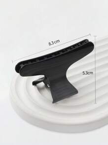 1pack Butterfly & Duckbill Shaped Sectioning Hair Clips - Black - View 4