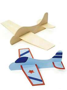 4 Bảng Gỗ Hình Máy Bay, Đồ Trang Trí Bằng Gỗ Đa Năng Sáng Tạo Cho Bé Vẽ Tranh, Trang Trí Nhà Cửa - Màu Khaki - Xem 3