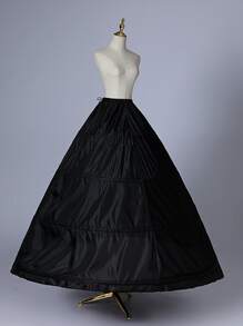 1 件多功能缎面 4 钢裙撑新娘衬裙、蓬松鱼骨衬裙、万圣节弹性腰带等