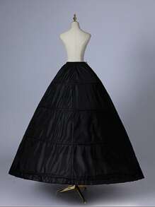 1 件多功能缎面 4 钢裙撑新娘衬裙、蓬松鱼骨衬裙、万圣节弹性腰带等