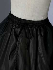 1 件多功能缎面 4 钢裙撑新娘衬裙、蓬松鱼骨衬裙、万圣节弹性腰带等