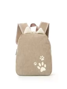 Girls Paw Pattern Backpack
