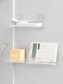 1 Rõ Ràng Treo Tường Giá Đựng Đồ, Đơn Giản Rõ Ràng PMMA Treo Lưu Trữ Giá Đỡ Cho Hộ Gia Đình - Trong sáng - Xem 5