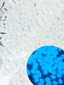 300pcs/set Glow In The Dark Decorative Pebble, Modern Plain Color Decorative River Rock Stone For Outdoor - White - View 2