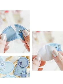 40入組蝴蝶圖案什錦貼紙用於DIY工藝裝飾複古多用途貼紙 - 彩色 - 查看 3